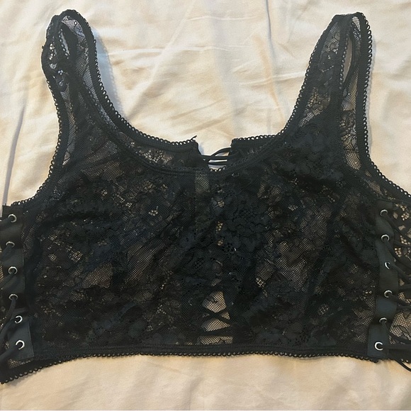 Torrid Laced Up Lace Scoop Neck Bralette - Picture 6 of 6